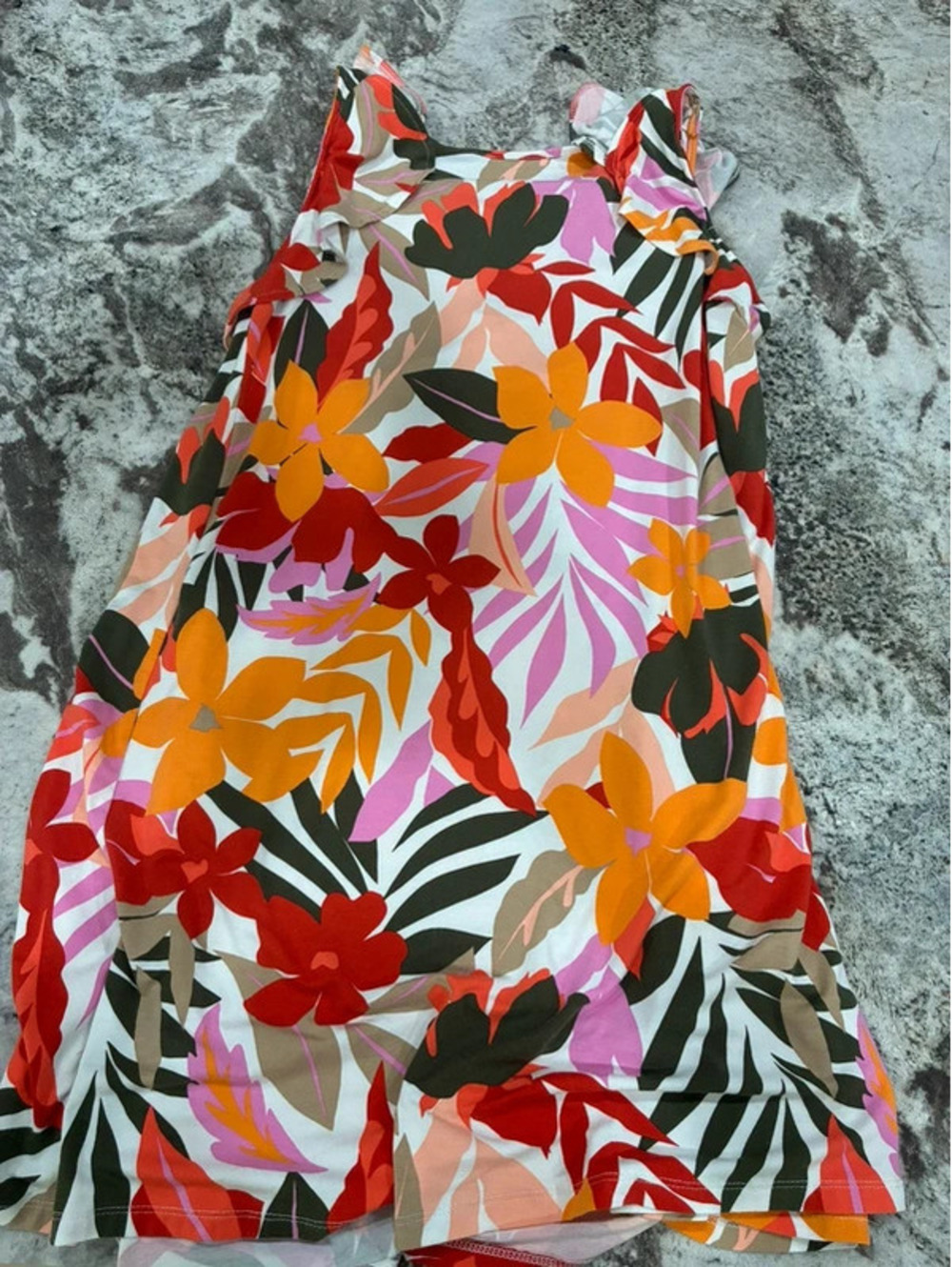 Loft petite large floral dress